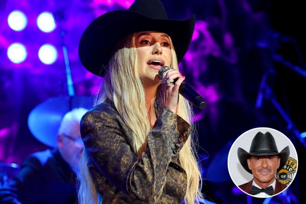 Lainey Wilson, Tim McGraw; Photo by Terry Wyatt/Jason Kempin/Getty Images for Country Music Hall of Fame and Museum