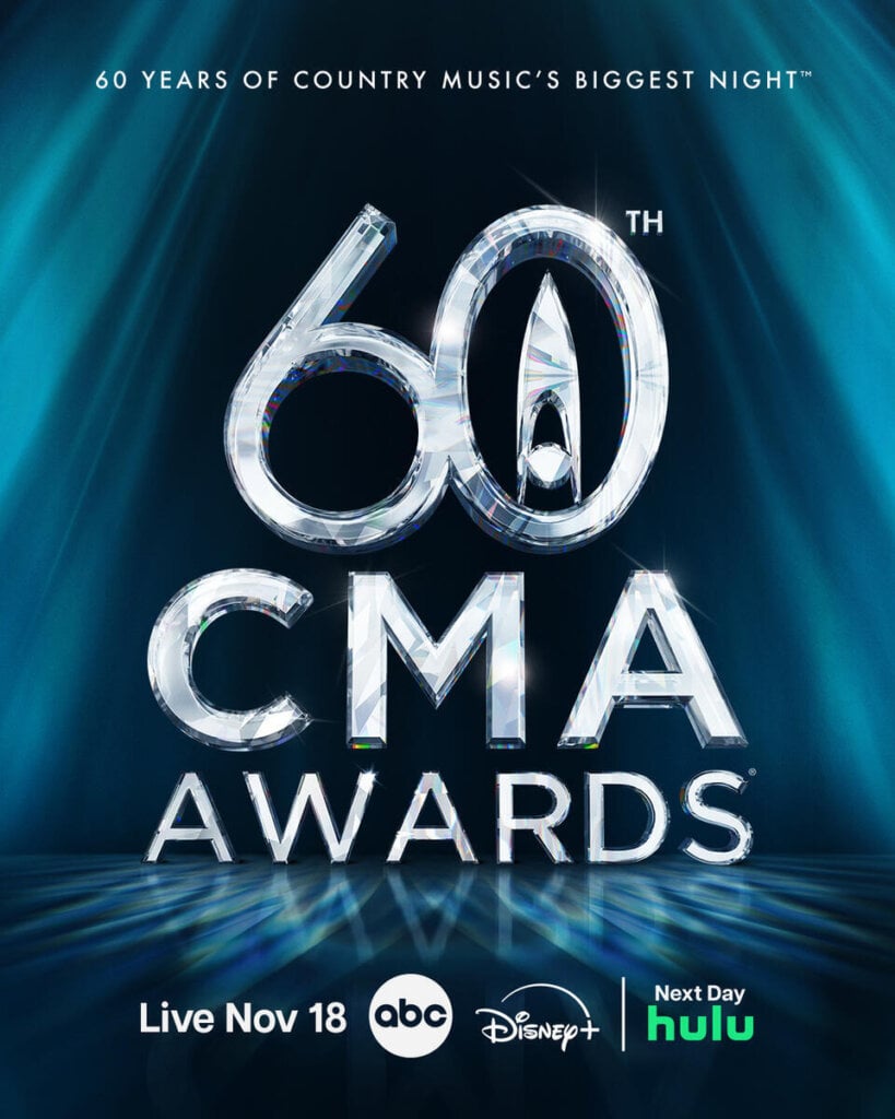 "The 60th Annual CMA Awards," live on ABC and Hulu Wednesday, November 18, 2026.