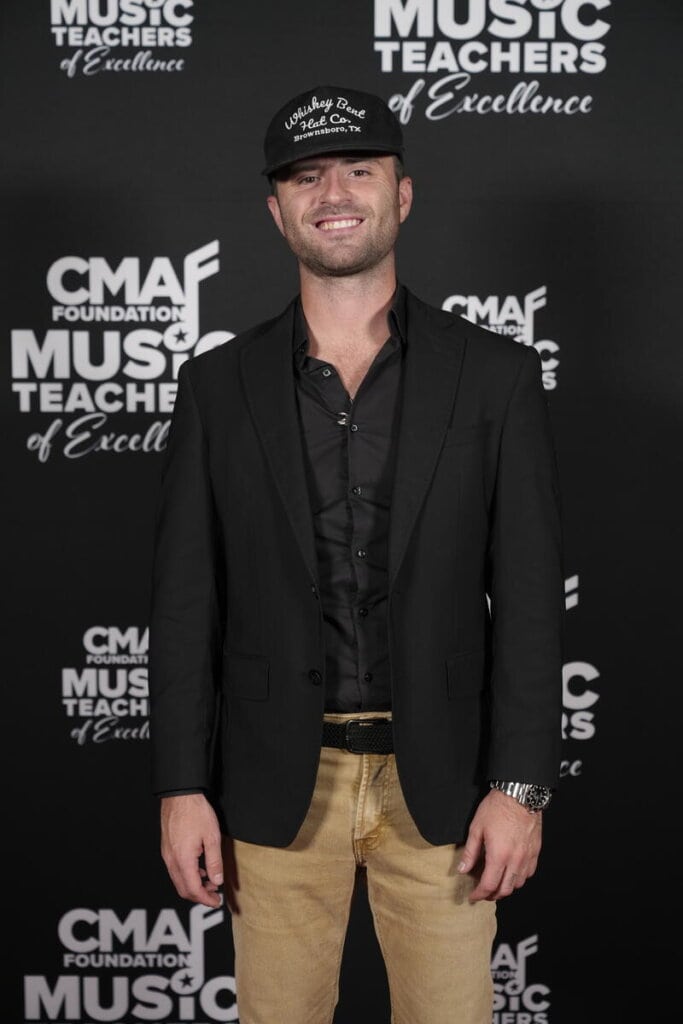 Greylan James arrives at the red carpet during the 2026 Music Teachers of Excellence ceremony, held at the The Pinnacle in Nashville, TN, on October 7, 2026; Photo Courtesy CMA